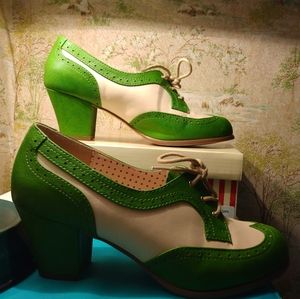 BAIT Remmy Limited Green Oxfords